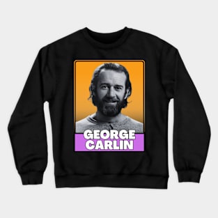 George carlin (retro) Crewneck Sweatshirt